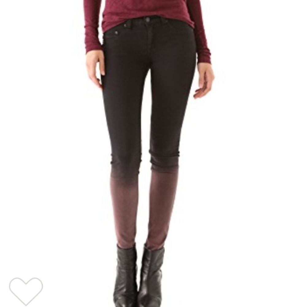 rag & bone/JEAN Rusted Ombre Legging Jean. Sz 32.